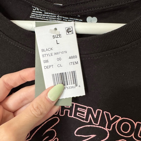 Call Me When You Break Up Graphic Tee - Pink on Black-Large - Picture 4 of 6